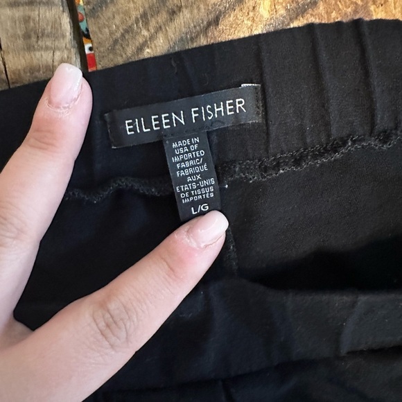 Eileen Fisher Jersey Jogger Pants Pleated Slouchy Pockets Size Large Minimalist - Picture 5 of 9